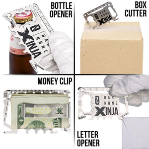 XINJA Bottle Opener Box Cutter Money Clip Letter Opener Tool Examples